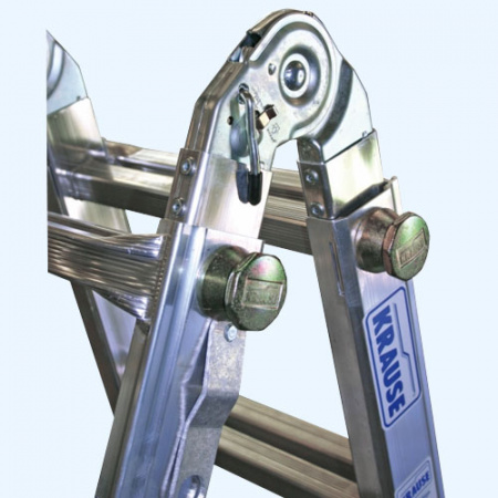 KRAUSE STABILO 4х4 (133977) Шарнирная телескопическая лестница стремянка