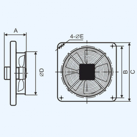 STORM 200 ERA PRO Вентилятор накладной D200 2 полюс STORM 200 ERA PRO Вентилятор накладной D200 2 полюс