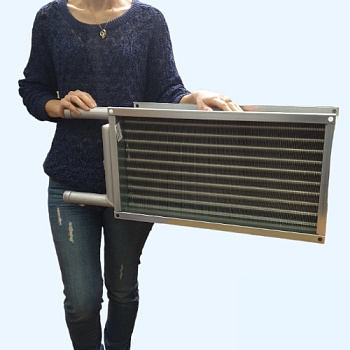 WHR 500*250-3 Shuft водяной нагреватель для прямоугольного канала