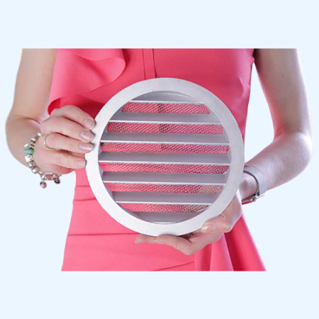 16РКМ фланец D160 сетка D185 алюминий ERA STREETLINE Решетка вентиляционная РКМ