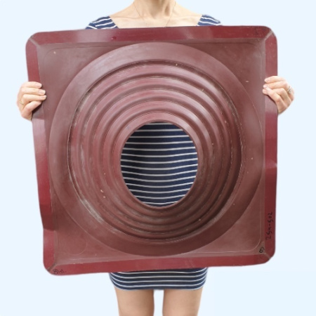 Манжета кровельная прямая из термостойкой EPDMп резины красная № 9 (254-502 мм)