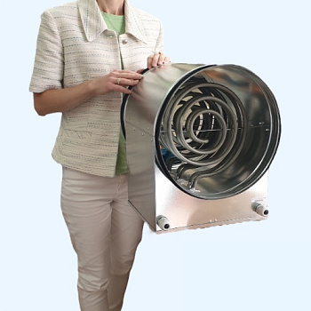 ZEA 315-12/3 ZILON электрический круглый канальный нагреватель