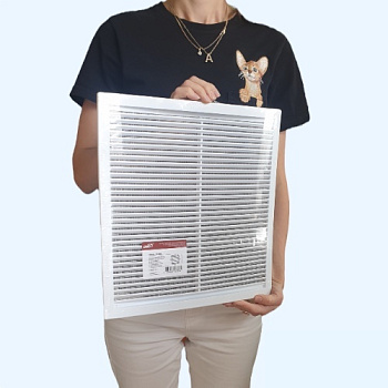 3434РЦ ERA Решетка вентиляционная РЦ сетка 340х340 пластик