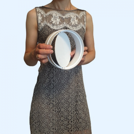 16СКПО ERA Соединитель СКПО D160 обр.клапан пластик