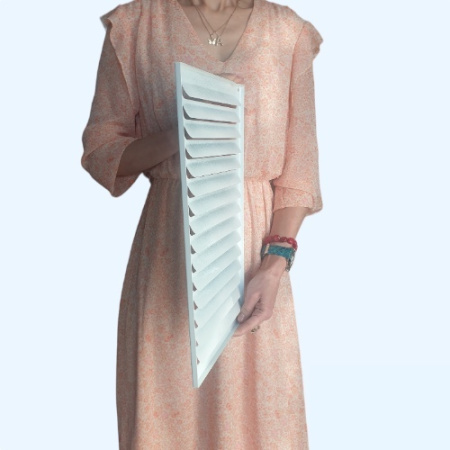 РМ 250х400 белая Решётка вентиляционная металлическая