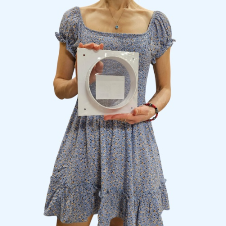 1616Ф12 ERA Фланец Ф D125 160х160 пластик