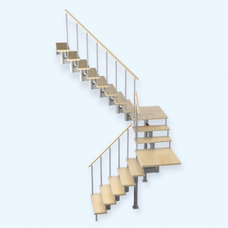 Комфорт 180 5/2/8 (h 3060-3240) Лесенка Модульная лестница