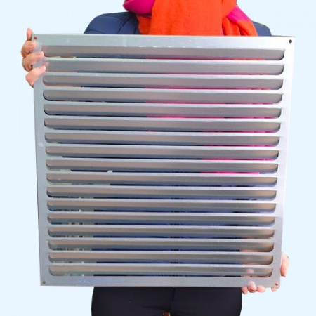 РМ 450х450 оцинкованная Решётка вентиляционная металлическая