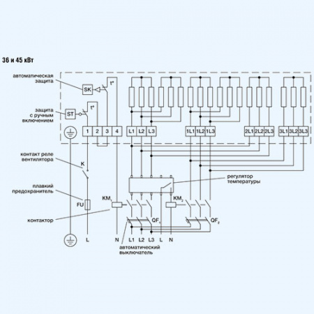 ZES 700*400-45 ZILON Электрический нагреватель для прямоугольного канала