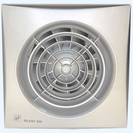 SILENT-200 CZ SILVER Soler&Palau Накладной бытовой вентилятор SILENT-200 CZ SILVER Soler&Palau Накладной бытовой вентилятор
