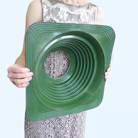 Манжета кровельная прямая зеленая №7 EPDM (152-280 мм)