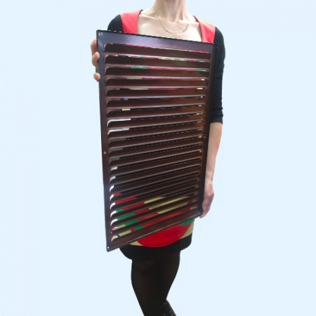 РМ 350х550 коричневая Решётка вентиляционная металлическая