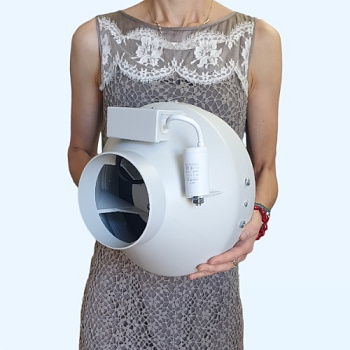 CYCLONE 125 ERA PRO Вентилятор канальный D125 центробежный пластиковый корпус