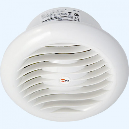 ММ-S 100 с ОК MMotors Вентилятор накладной высокотемпературный для саун и бань с обратным клапаном