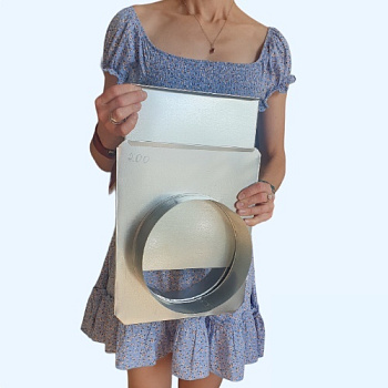 Шибер оцинкованный (задвижка) 200 Ц