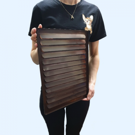 РМ 300х350 коричневая Решётка вентиляционная металлическая