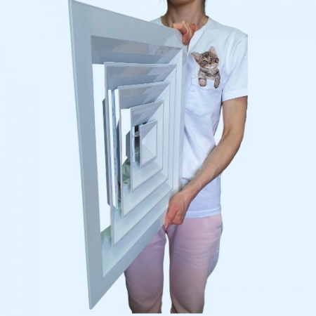 4 CA 450*450 Shuft Потолочная алюминиевая решетка