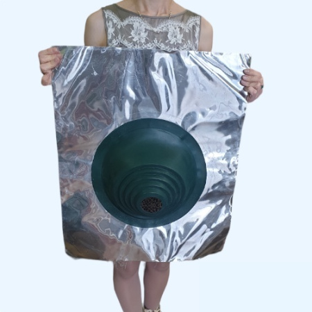 Манжета кровельная угловая из термостойкой резины зеленая № 1 (75-200 мм) EPDMп