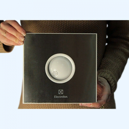 Rainbow EAFR-100T steel Electrolux (Электролюкс) Вентилятор бытовой накладной для санузлов с таймером