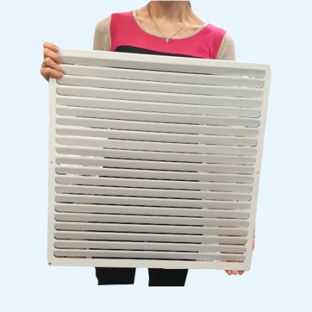 РМ 650х650 белая Решётка вентиляционная металлическая