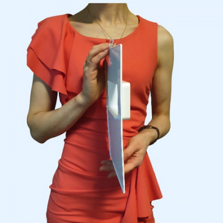 612ПТГ ERA Площадка торцевая ПТГ фланец 60х120 горизонтальная 180х250 пластик