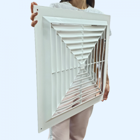 600*600 Потолочная пластиковая решетка диффузорного типа под панели АРМСТРОНГ