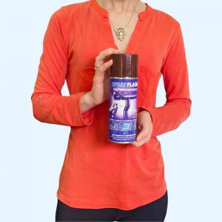 Мастика аэрозоль SPRAY FLASH для гидроизоляции коричневая