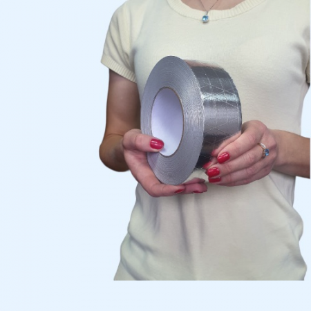 ЛМА Лента монтажная 50мм армированная 120мкм L50м алюминий ERA PRO