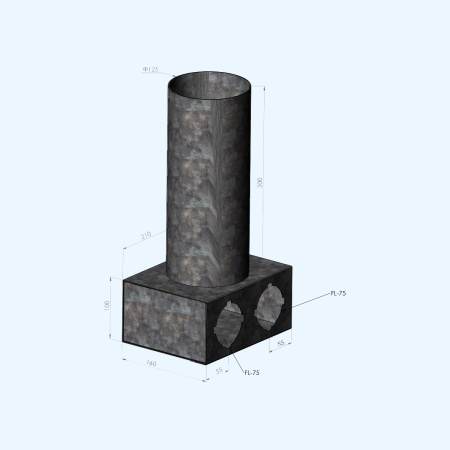 Flexag FL-PCP-125/75х2 HEATWAY Пленум потолочный