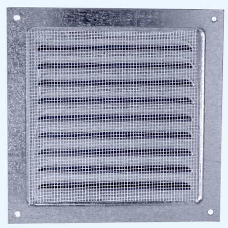 1515МЦ ERA Решетка вентиляционная МЦ сетка 150х150 оцинк.сталь