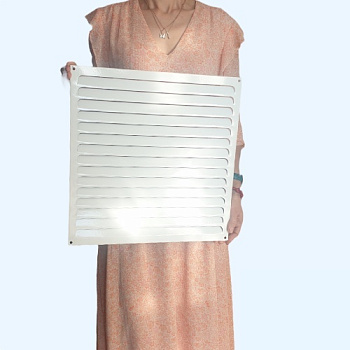 РМ 400х400 белая Решётка вентиляционная металлическая