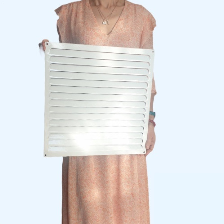 РМ 400х400 белая Решётка вентиляционная металлическая