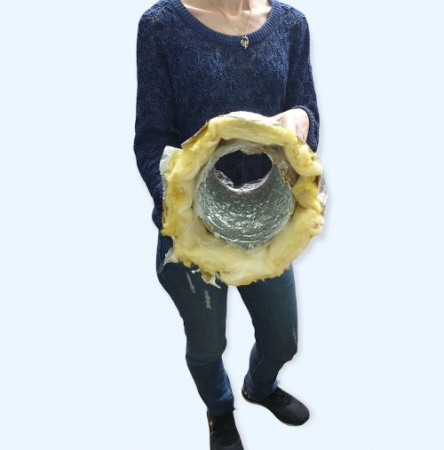 SONOAFS-ALU.70 with barrier (315/10м) Звуко-теплоизолированные воздуховод