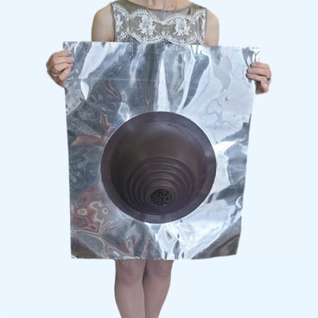 Манжета кровельная угловая из термостойкой резины коричневая № 1 (75-200 мм) EPDMп