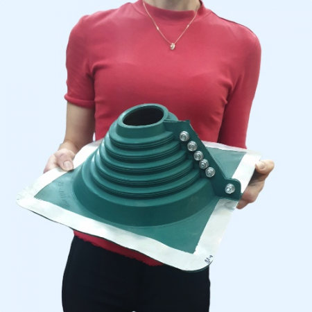 №4R зеленая (75-160) Манжета кровельная разъемная из термостойкой резины EPDMп