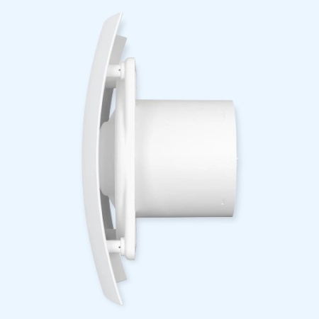 5C Matt white Breeze DICITI Вентилятор накладной D125 обр.клапан