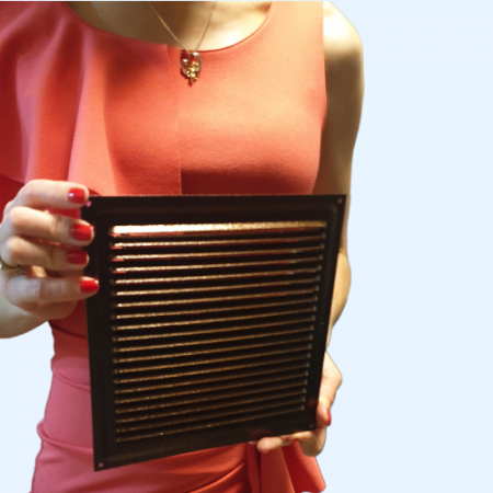 200х200 медь Решётка металлическая без бортика