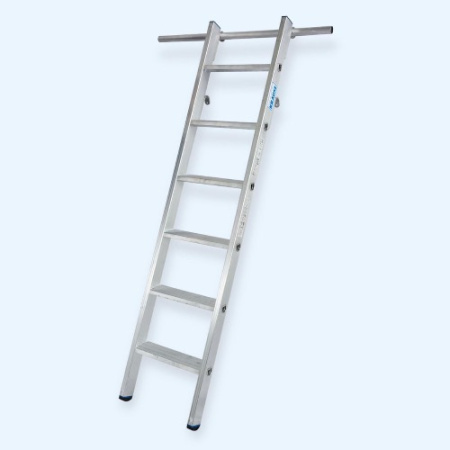 Лестница стеллажная навесная с двумя парами крюков Stabilo Krause 6 ступеней (125163)