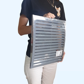 3535РРН Решетка вентиляционная РРН разъемная 350х350 ASA Gray (серый) ERA STREETLINE