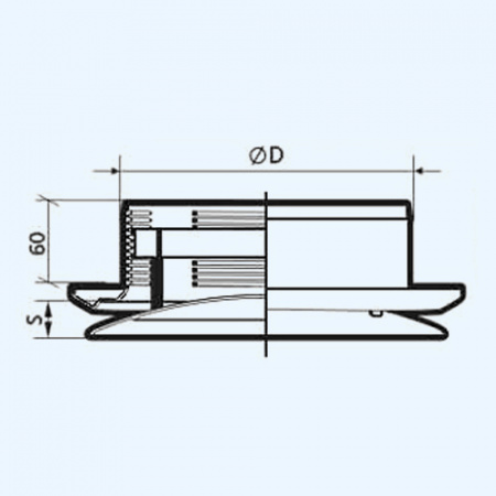 20АПП ERA Анемостат АПП фланец D200 регулируемый D275 пластик