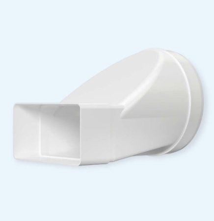 612СП12,5КП ERA Переходник СПКП D125 эксцентриковый 60х120 пластик