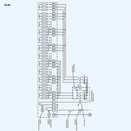ZES 1000*500-90 ZILON Электрический нагреватель для прямоугольного канала