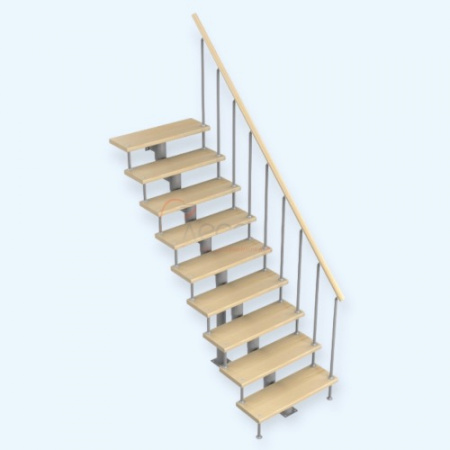 Стандарт (h 2025-2115) Лесенка Модульная лестница прямой марш
