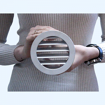 10РКМ фланец D100 сетка D125 алюминий ERA STREETLINE Решетка вентиляционная РКМ