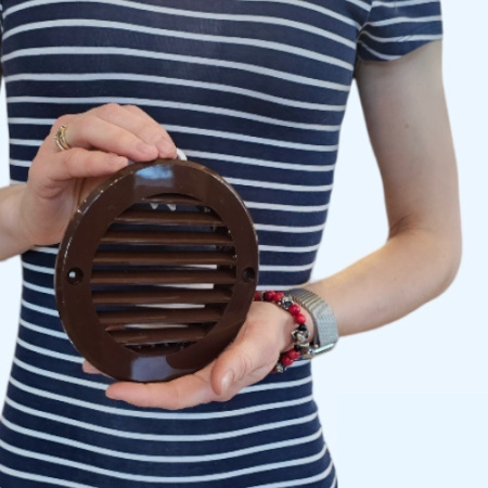 10РКН фланец D100 D136 ASA Brown (коричневый) ERA STREETLINE Решетка вентиляционная РКН