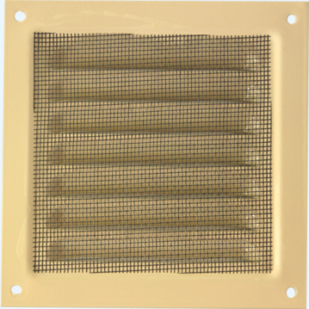 Решетка вентиляционная металлическая Вентс (Vents) МВМ 125c бежевая