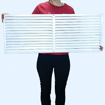 РМ 900х350 белая Решётка вентиляционная металлическая