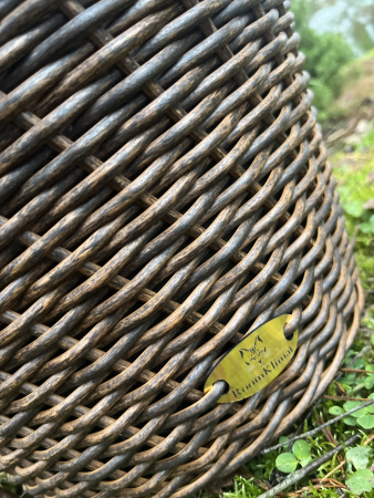 Кашпо из искусственного ротанга дуб 16 литров луковая корзина