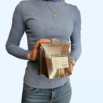 1515К12,5ФВ Выход стенной КФВ фланец D125 обр.клапан 150х150 ASA Brown (коричневый) ERA STREETLINE