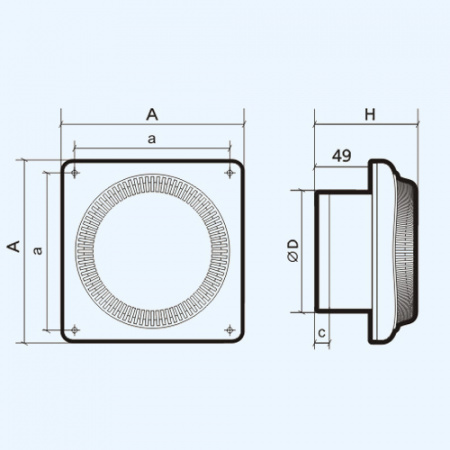 4 BB DISC ЭРА (ERA) Вентилятор накладной D100 двигатель BB